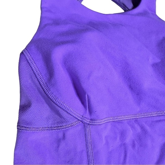 Lululemon Swank Tank Open Back Purple Size 4 Yoga Keyhole Racer Back Running - Picture 4 of 8